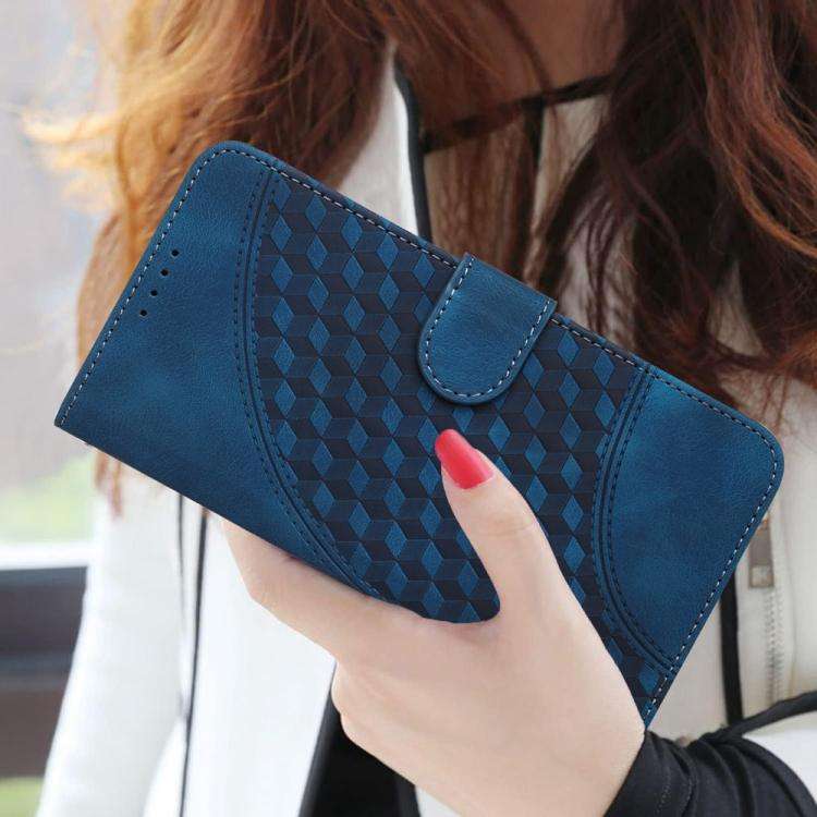 For ZTE Blade A35e 4G YX0060 Elephant Head Embossed Phone Leather Case with Lanyard(Royal Blue)