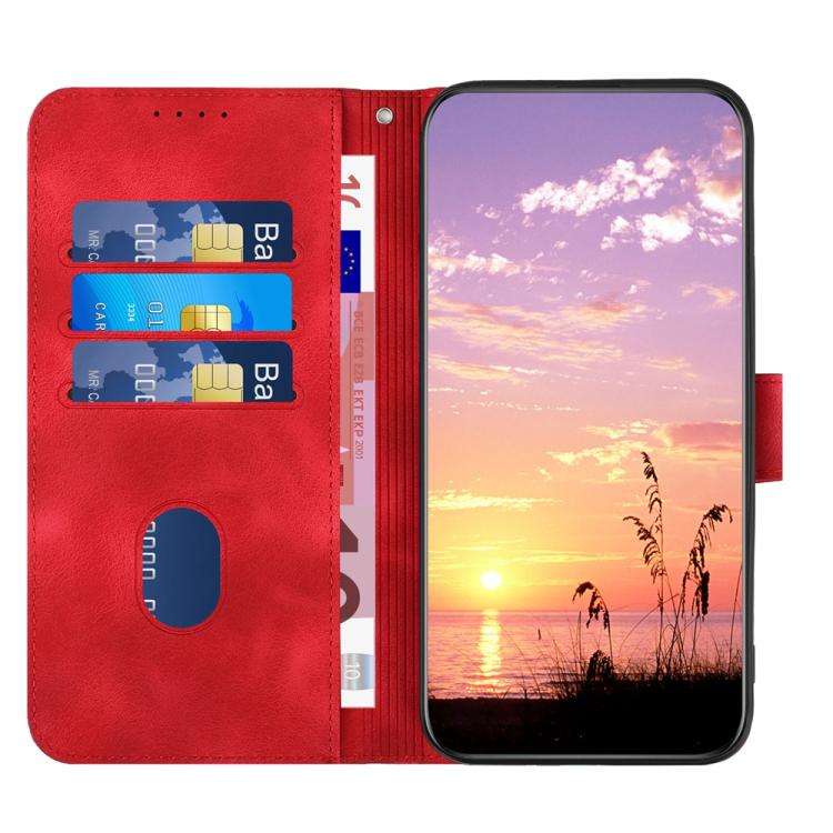 For ZTE Blade A35e 4G YX0060 Elephant Head Embossed Phone Leather Case with Lanyard(Red)