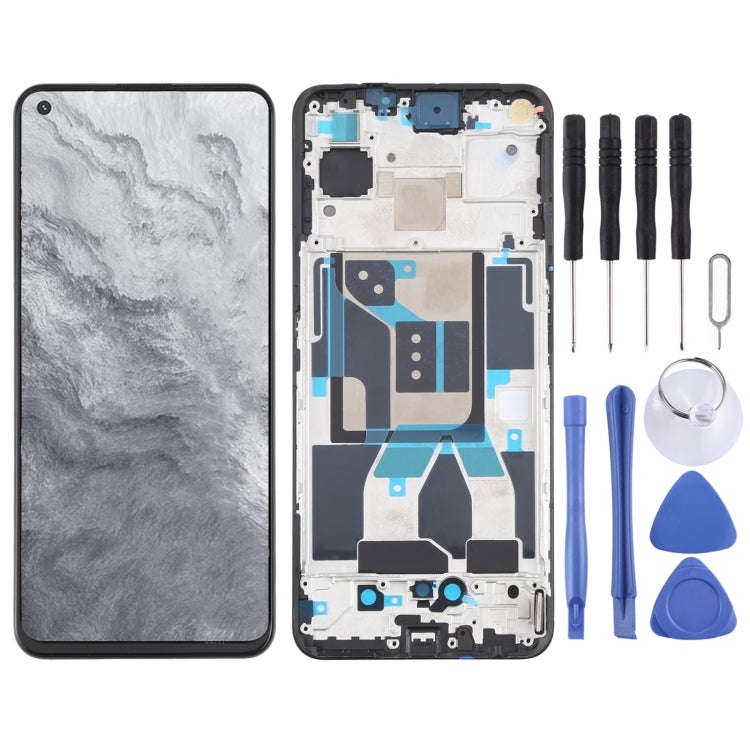 For Realme GT Neo2T Original AMOLED LCD Screen Digitizer Full Assembly with Frame