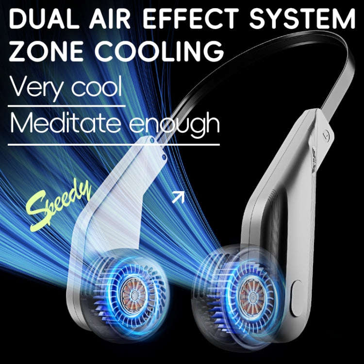 MF089 Speedy Neck Band Electric Fan(White)