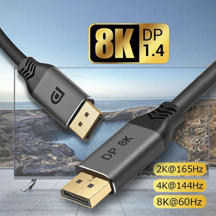DisplayPort 1.4 Male to Male 8K HDR 60Hz 32.4Gbps Connection Cable, Cable Length:3m
