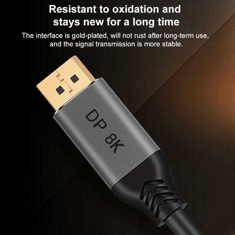 DisplayPort 1.4 Male to Male 8K HDR 60Hz 32.4Gbps Connection Cable, Cable Length:3m