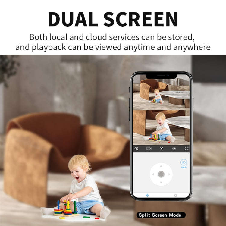 CM-I310M 3MP 180 Degree Panoramic Smart PTZ WiFi Surveillance Camera, EU Plug(White)