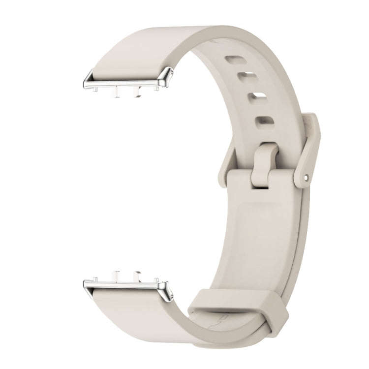 For Samsung Galaxy Fit 3 Mijobs Silicone Watch Band(Grey+Silver)