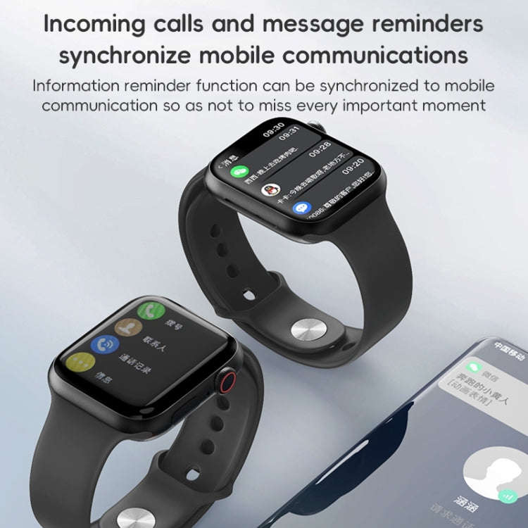 ZGA W01 1.86 inch Screen Seconds Hand BT Call Smart Watch, Support Heart Rate / AI Voice Assistan...