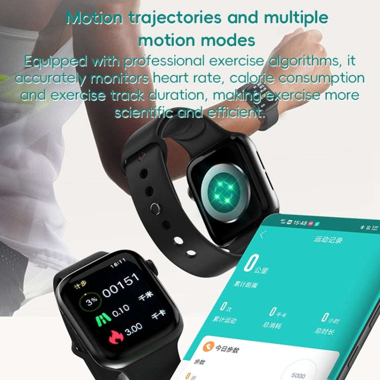 ZGA W01 1.86 inch Screen Seconds Hand BT Call Smart Watch, Support Heart Rate / AI Voice Assistan...