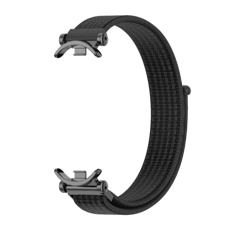 For Xiaomi Mi Band 8 / 9 / 9 NFC Mijobs GT4 Breathable Nylon Loop Watch Band(Black)