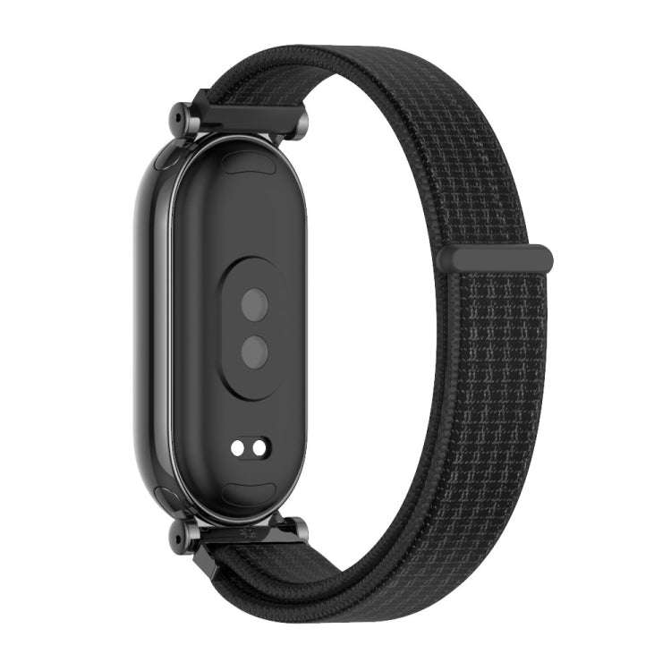 For Xiaomi Mi Band 8 / 9 / 9 NFC Mijobs GT4 Breathable Nylon Loop Watch Band(Black)