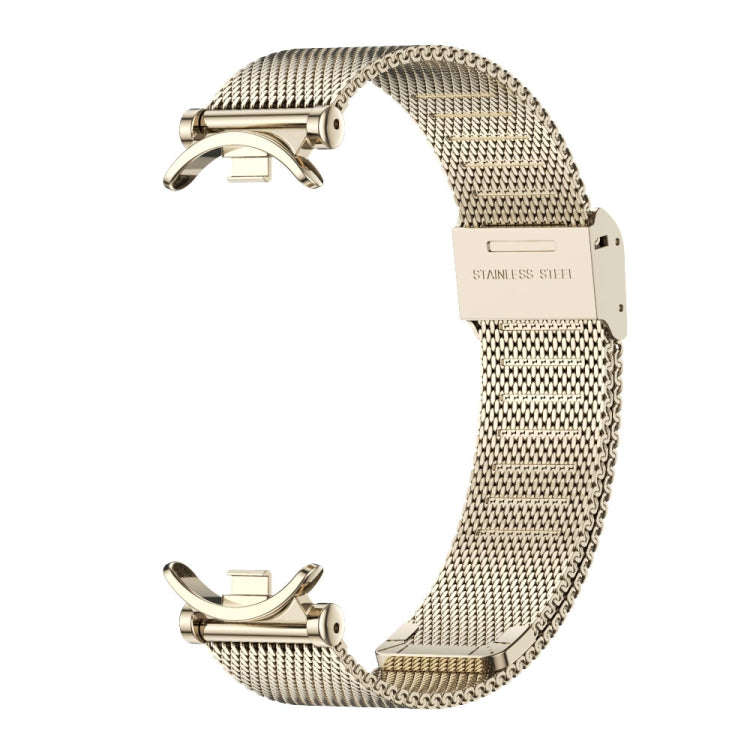 For Xiaomi Mi Band 8 / 9 / 9 NFC Mijobs GT4 Milan Buckle Metal Watch Band(Light Gold)
