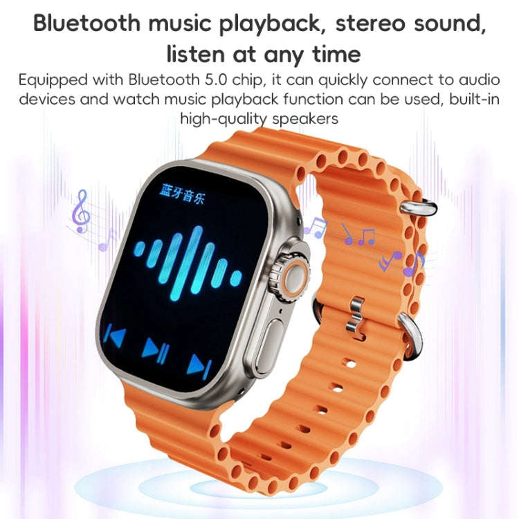 ZGA W02 2.02 inch Screen Seconds Hand BT Call Smart Watch, Support Heart Rate / AI Voice Assistan...