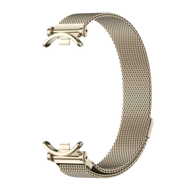 For Xiaomi Mi Band 8 / 9 / 9 NFC Mijobs GT4 Milan Magnetic Metal Watch Band(Light Gold)