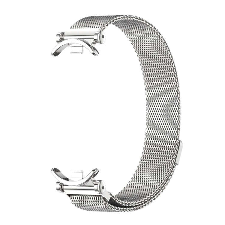 For Xiaomi Mi Band 8 / 9 / 9 NFC Mijobs GT4 Milan Magnetic Metal Watch Band(Silver)