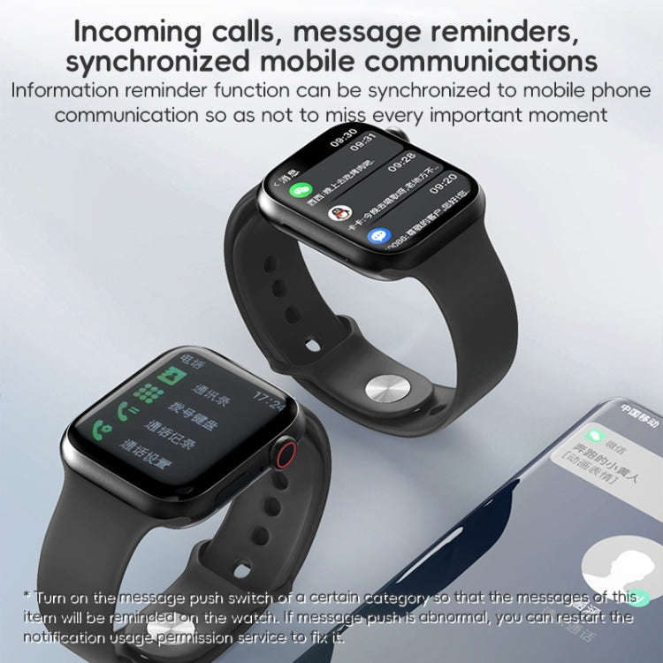 ZGA W03 2.03 inch Screen Seconds Hand BT Call Smart Watch, Support Heart Rate / AI Voice Assistan...