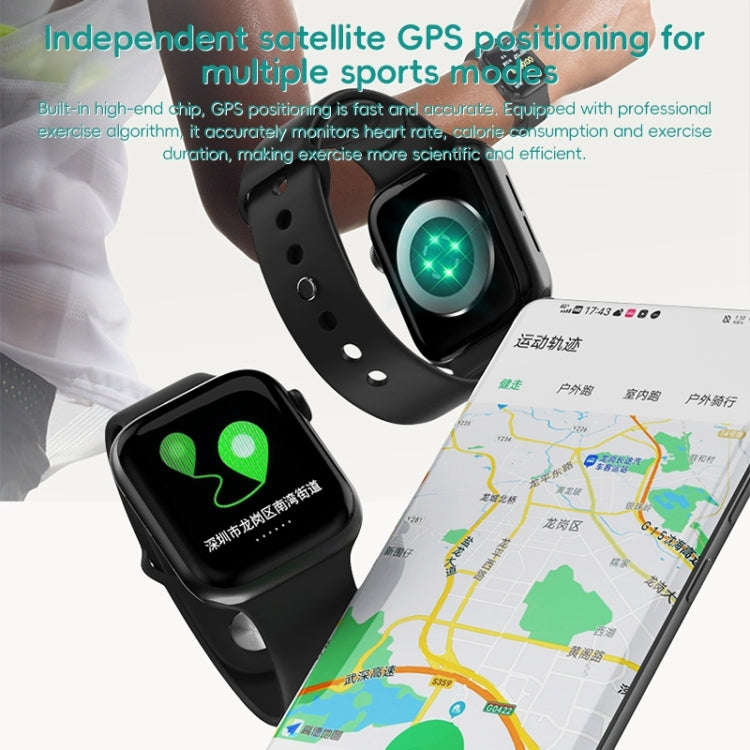 ZGA W03 2.03 inch Screen Seconds Hand BT Call Smart Watch, Support Heart Rate / AI Voice Assistan...