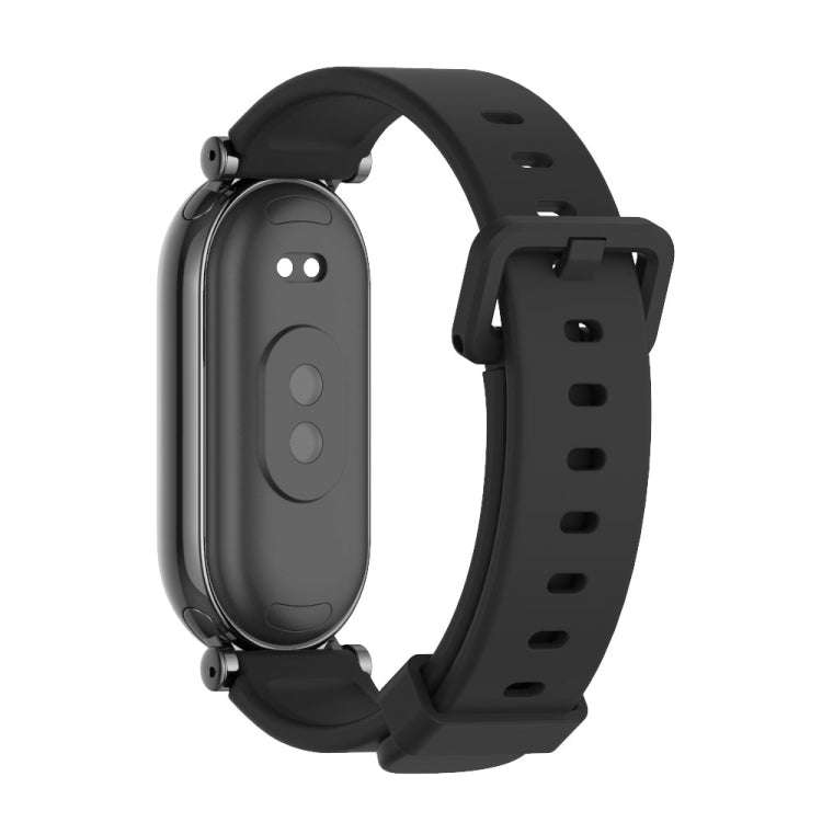 For Xiaomi Mi Band 8 / 9 / 9 NFC Mijobs GT4 Silicone Breathable Watch Band(Black)