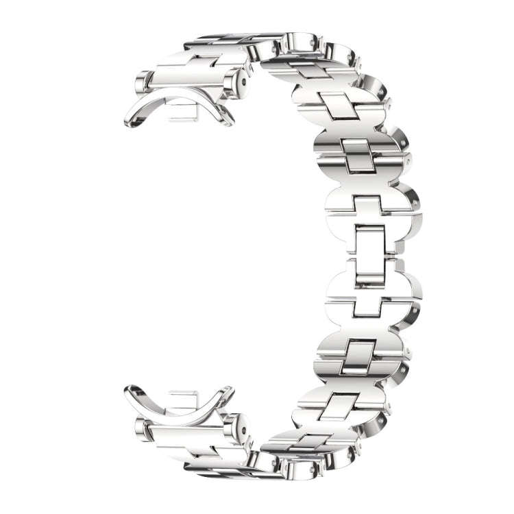 For Xiaomi Mi Band 8 / 9 / 9 NFC Mijobs GT4 Bone Chain Metal Watch Band(Silver)