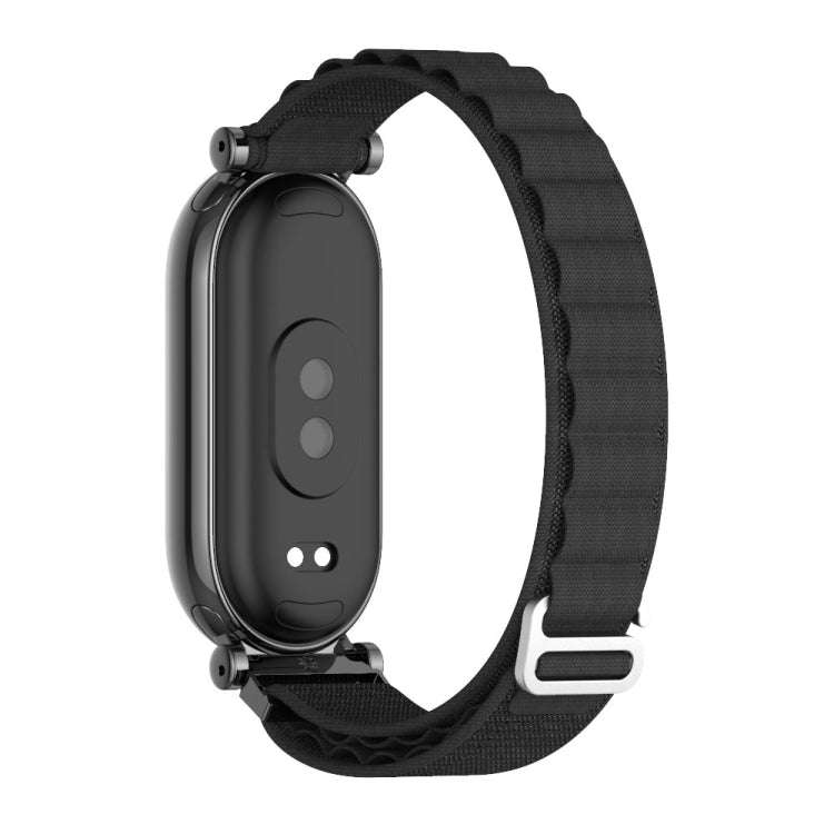 For Xiaomi Mi Band 8 / 9 / 9 NFC Mijobs GT4 Nylon Breathable Watch Band(Black)