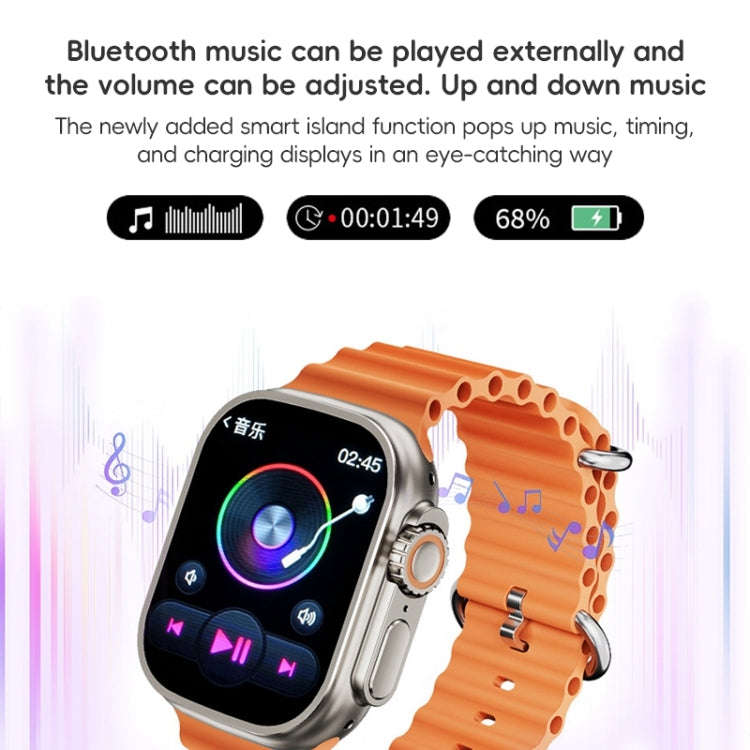 ZGA W04 2.03 inch Screen Seconds Hand BT Call Smart Watch, Support Health Monitor / AI Voice Assi...