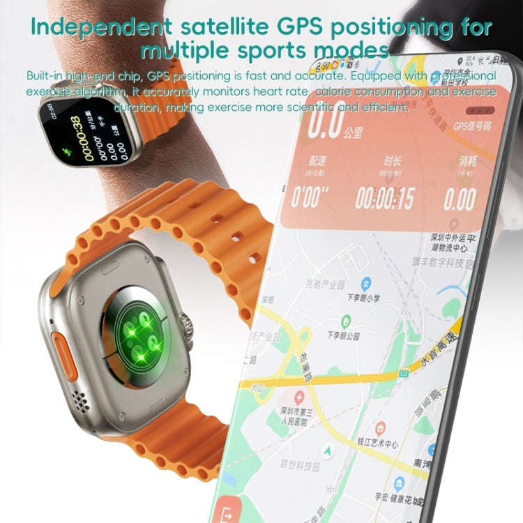 ZGA W04 2.03 inch Screen Seconds Hand BT Call Smart Watch, Support Health Monitor / AI Voice Assi...