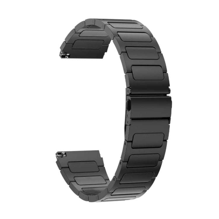For Huawei Watch 4 / 4 Pro 22mm Flat Buckle Titanium Alloy Watch Band(Black)