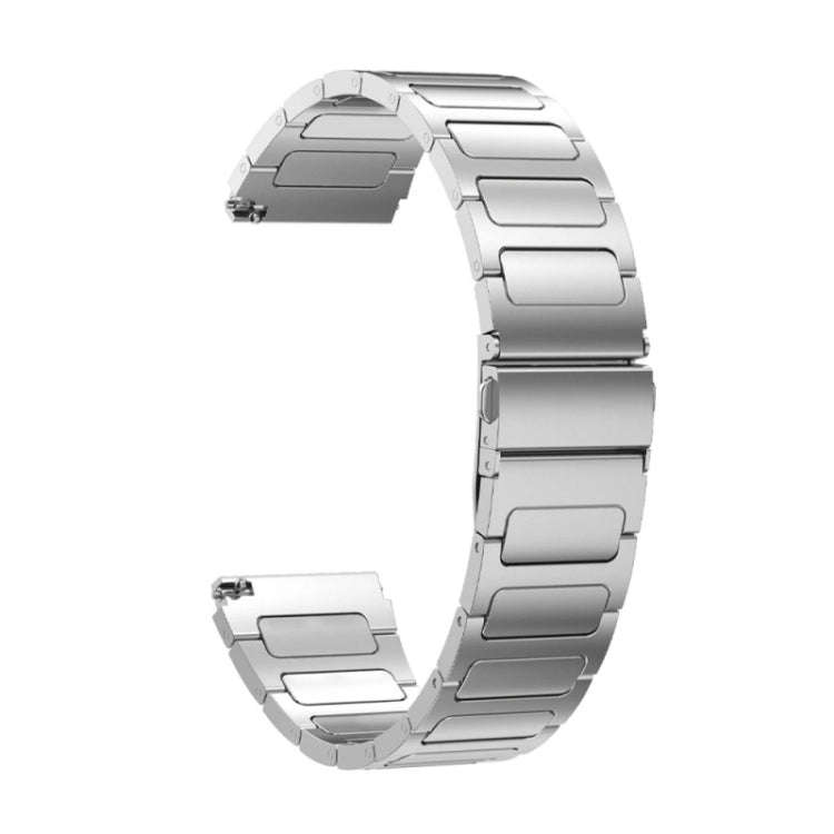 For Huawei Watch 4 / 4 Pro 22mm Flat Buckle Titanium Alloy Watch Band(Silver)
