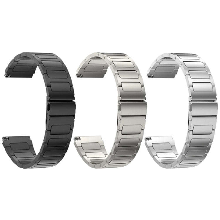 For Huawei Watch 4 / 4 Pro 22mm Flat Buckle Titanium Alloy Watch Band(Gray)