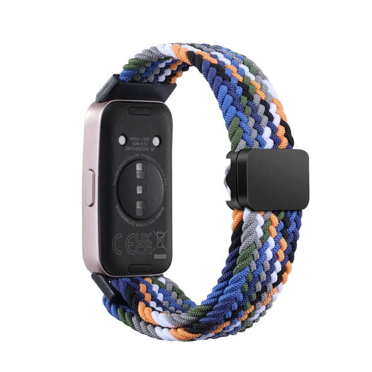 For Huawei Band 9 / 8 Magnetic Buckle Nylon Braid Watch Band(Denim)