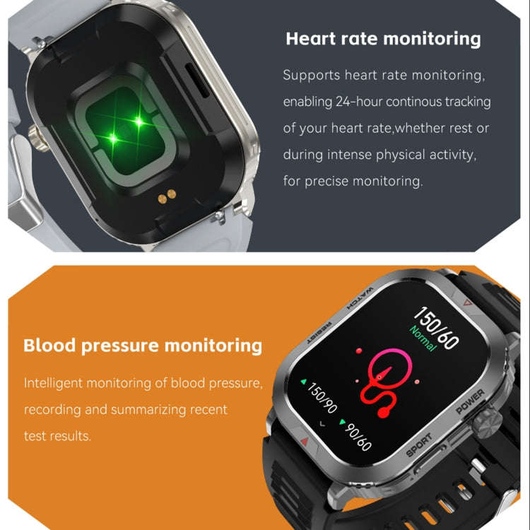 ZW66 2.01 inch BT5.1 Fitness Wellness Smart Watch, Support Bluetooth Call / Sleep / Blood Oxygen ...