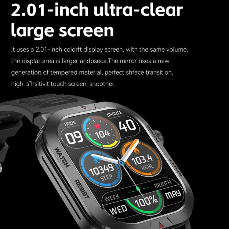 ZW66 2.01 inch BT5.1 Fitness Wellness Smart Watch, Support Bluetooth Call / Sleep / Blood Oxygen ...