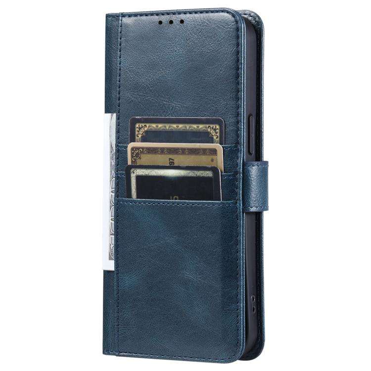 For Motorola Edge 60 Pro Simple 6-Card Wallet Leather Phone Case(Navy Blue)