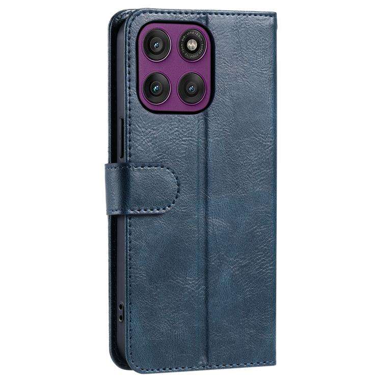 For Motorola Edge 60 Pro Simple 6-Card Wallet Leather Phone Case(Navy Blue)
