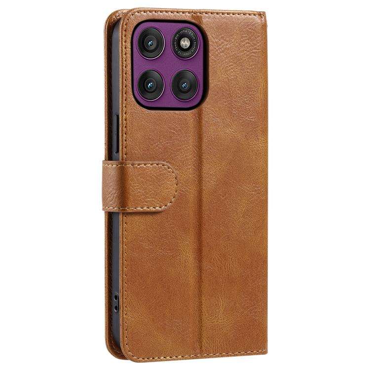 For Motorola Edge 60 Pro Simple 6-Card Wallet Leather Phone Case(Brown)