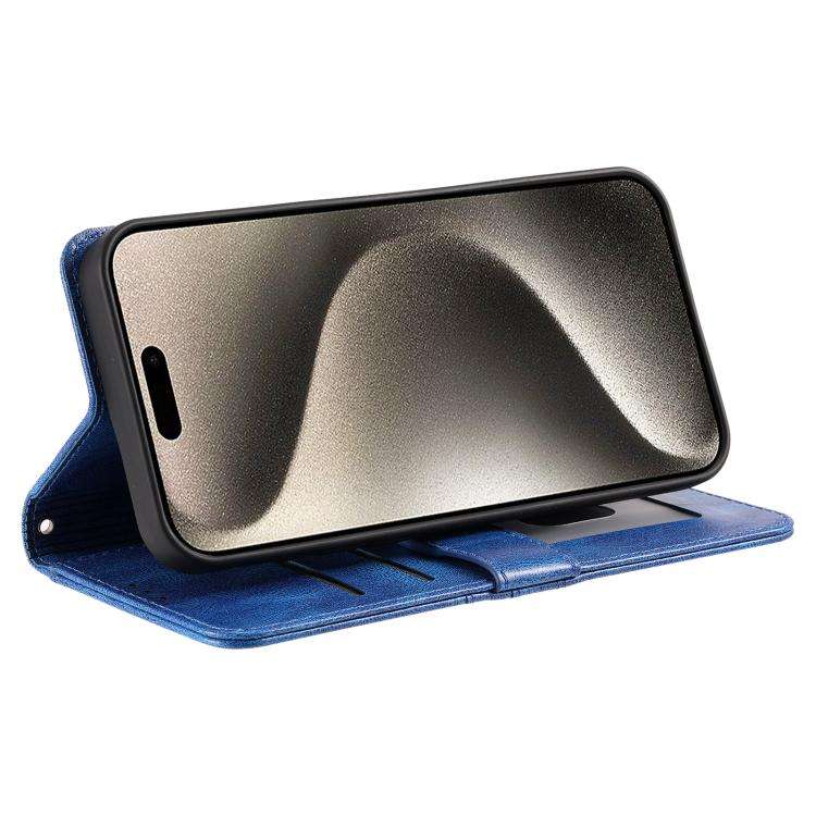 For Motorola Edge 60 Pro Simple 6-Card Wallet Leather Phone Case(Blue)