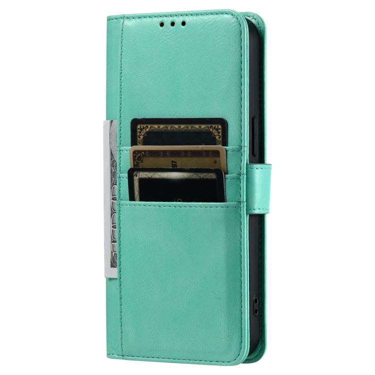 For Motorola Edge 60 Pro Simple 6-Card Wallet Leather Phone Case(Green)