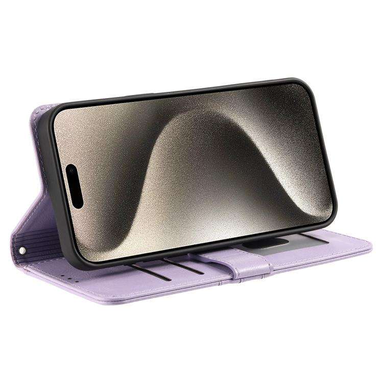 For Motorola Edge 60 Pro Simple 6-Card Wallet Leather Phone Case(Purple)