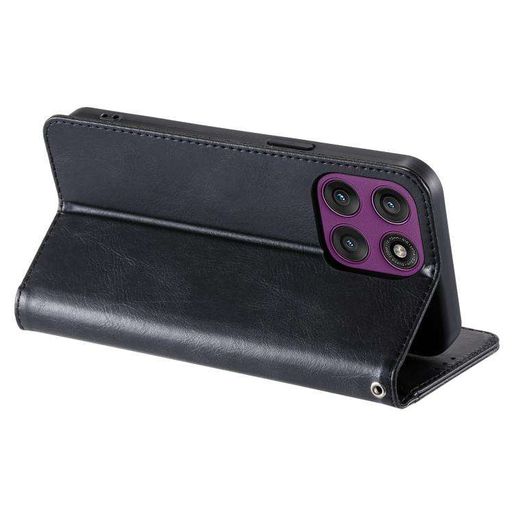 For Motorola Edge 60 Pro Simple 6-Card Wallet Leather Phone Case(Black)