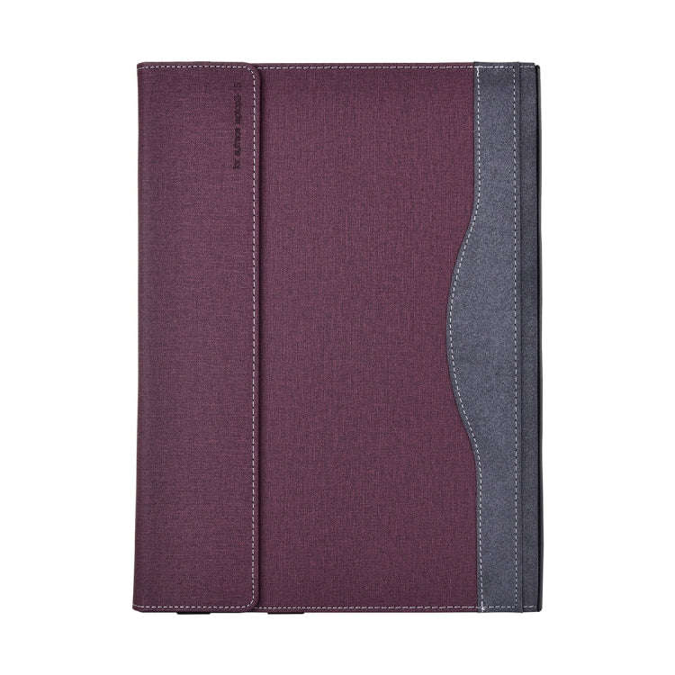 For Lenovo ThinkPad X1 Carbon Gen 10 Cloth Texture Laptop Leather Protective Case(Wine Red)