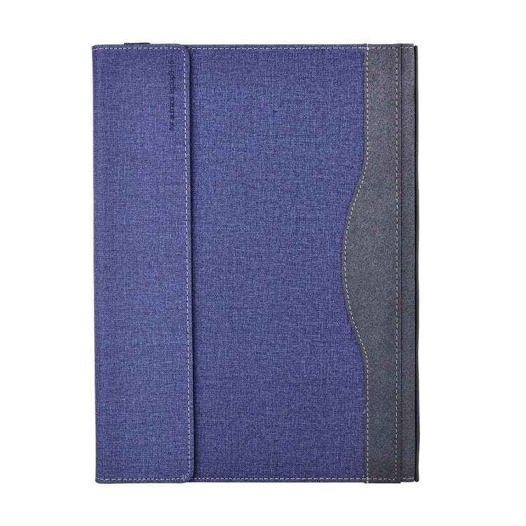 For Lenovo ThinkPad X1 Carbon Gen 10 Cloth Texture Laptop Leather Protective Case(Deep Blue)
