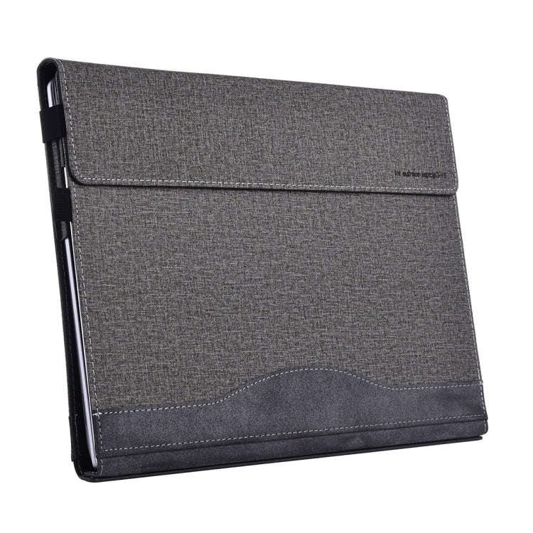 For Lenovo ThinkPad X1 Carbon Gen 9 Cloth Texture Laptop Leather Protective Case(Space Ash)