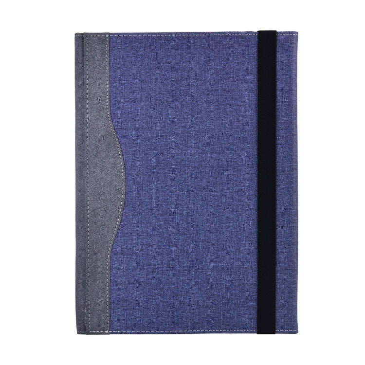For Lenovo ThinkPad X1 Carbon Gen 9 Cloth Texture Laptop Leather Protective Case(Deep Blue)