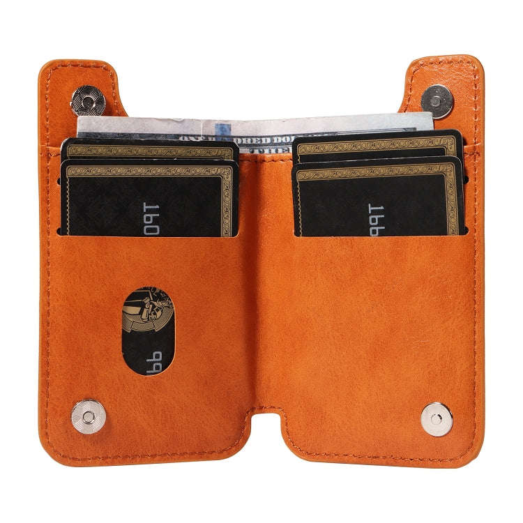 Retro Cow Pattern Sewing Card Bag Mobile Phone Back Sticker(Brown)
