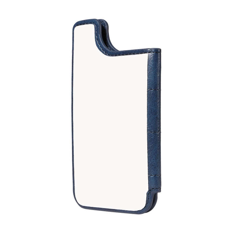 Retro Cow Pattern Sewing Card Bag Mobile Phone Back Sticker(Blue)