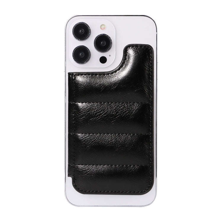 Retro Cow Pattern Sewing Card Bag Mobile Phone Back Sticker(Black)