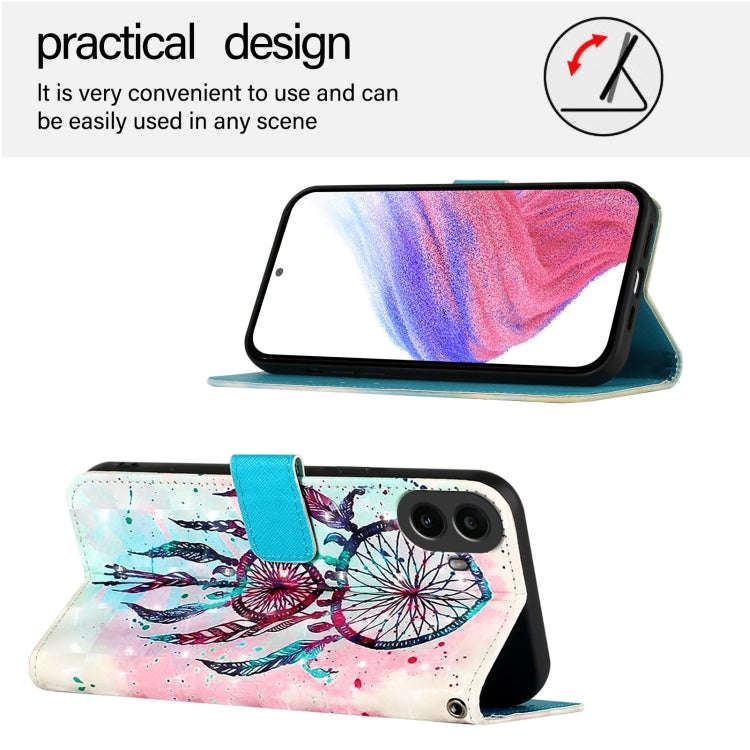 For Nothing CMF Phone 1 3D Painting Horizontal Flip Leather Phone Case(Color Drop Wind Chimes)