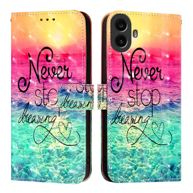 For Nothing CMF Phone 1 3D Painting Horizontal Flip Leather Phone Case(Chasing Dreams)