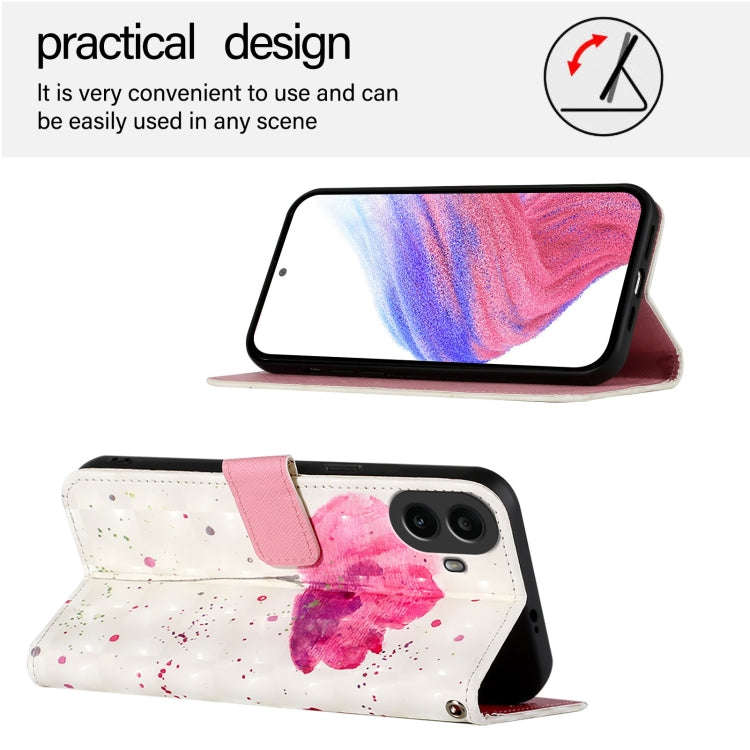 For Nothing CMF Phone 1 3D Painting Horizontal Flip Leather Phone Case(Flower)