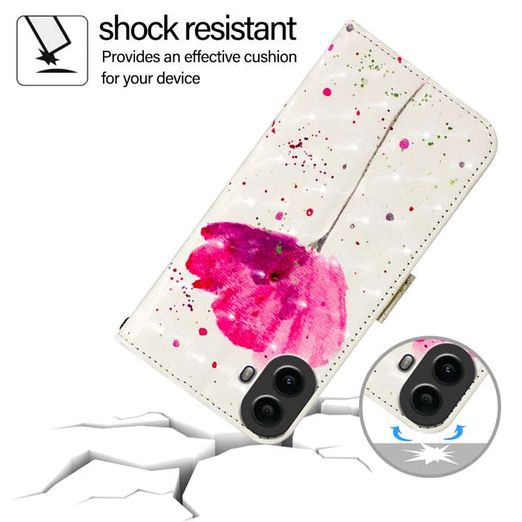 For Nothing CMF Phone 1 3D Painting Horizontal Flip Leather Phone Case(Flower)