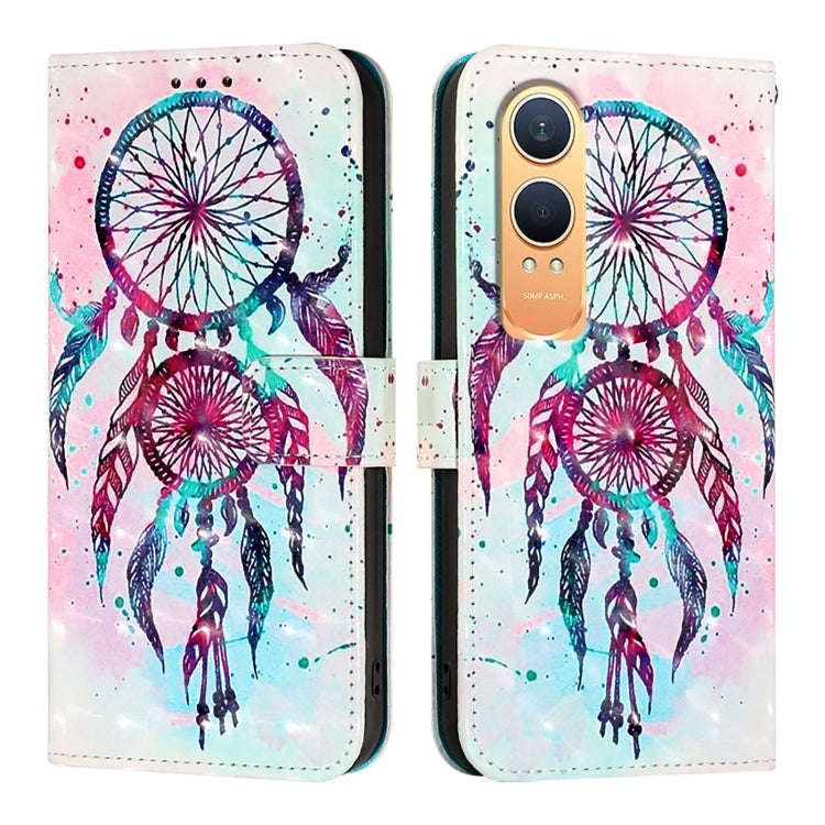 For OnePlus Nord CE4 Lite 3D Painting Horizontal Flip Leather Phone Case(Color Drop Wind Chimes)