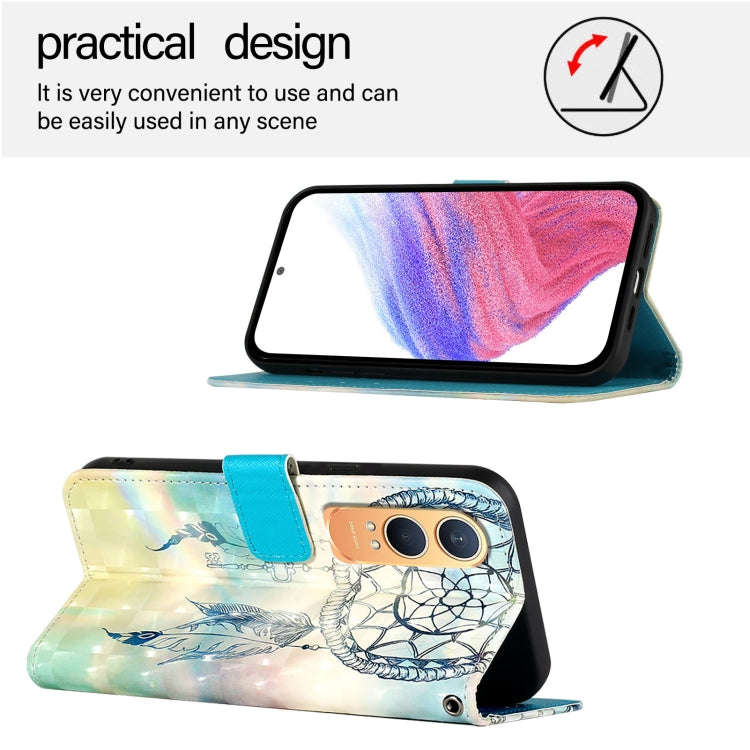 For OnePlus Nord CE4 Lite 3D Painting Horizontal Flip Leather Phone Case(Dream Wind Chimes)