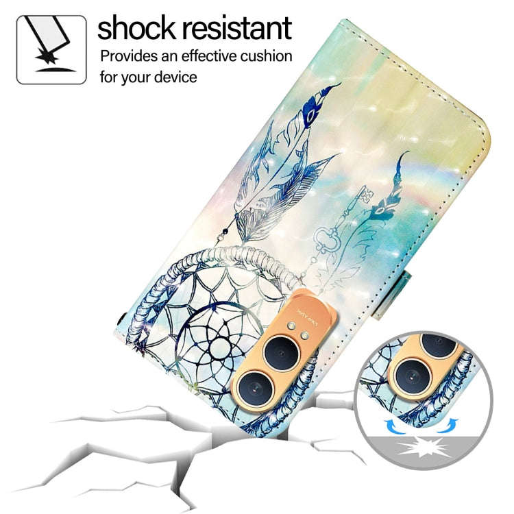 For OnePlus Nord CE4 Lite 3D Painting Horizontal Flip Leather Phone Case(Dream Wind Chimes)